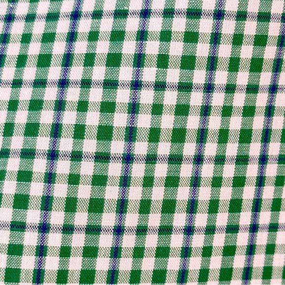 Ralph Lauren Men's L Green & Blue Gingham Checkered Plaid Shirt ~ Excellent - Picture 7 of 8